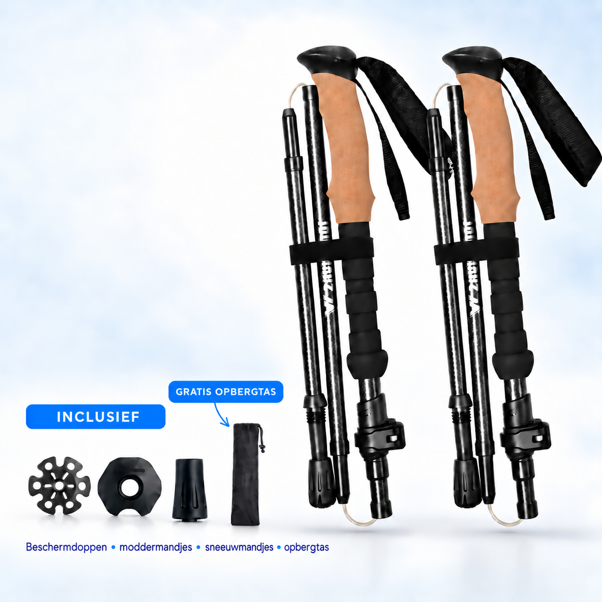 AlpineGo™ – Lichtgewicht wandelstokken voor meer grip en stabiliteit