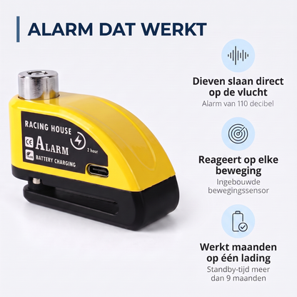 SecurRide - Schrijfremslot met 110 dB Alarm