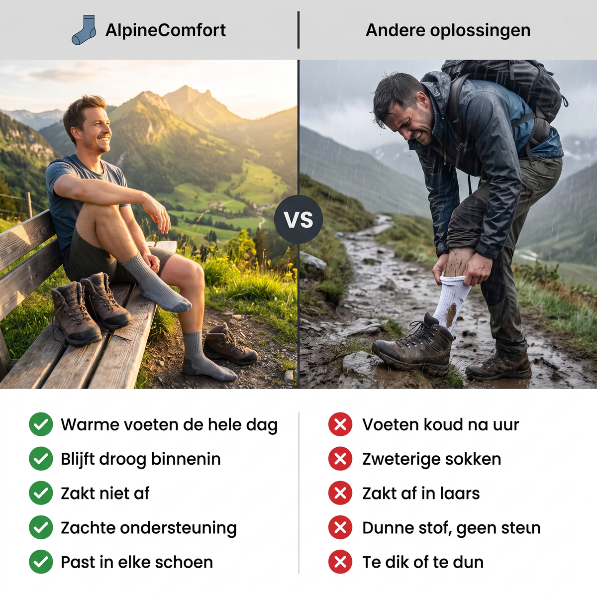AlpineComfort - Warme Droge Voeten De Hele Dag