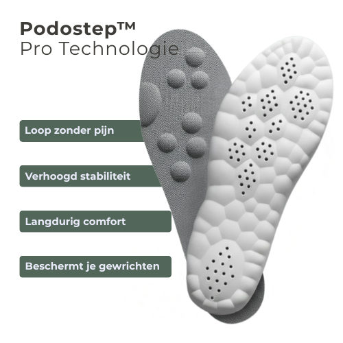 Podostep™ Pro – Zachte Orthopedische Inlegzolen voor Maximaal Comfort & Schokabsorptie