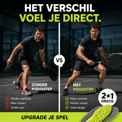 Podostep™ Padel Pro - Langer En Pijnvrij Op De Baan