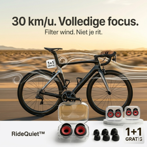 RideQuiet™ Earplugs Bike - Geniet van snelheid zonder vermoeiende windruis