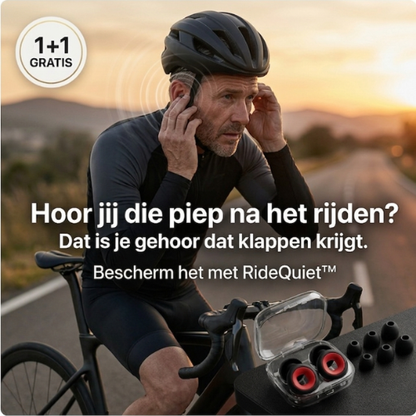 RideQuiet™ Earplugs Bike - Geniet van snelheid zonder vermoeiende windruis