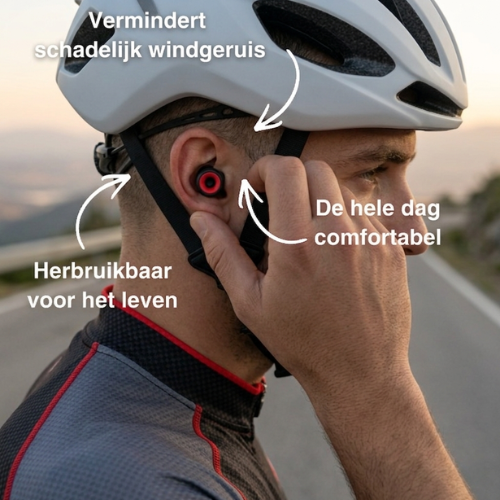 RideQuiet™ Earplugs Bike - Geniet van snelheid zonder vermoeiende windruis