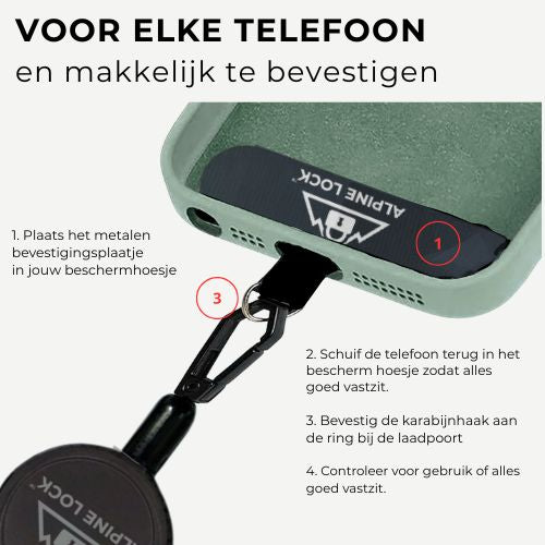 AlpineLock™ - Wintersport Valkoord voor Telefoon
