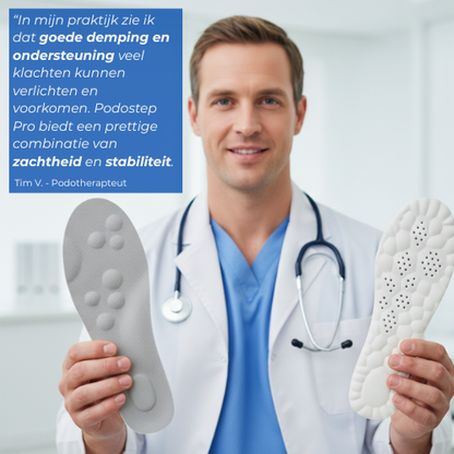 Podostep™ Pro – Zachte Orthopedische Inlegzolen voor Maximaal Comfort & Schokabsorptie