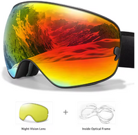 Zwart Frame & Orange-Geel Lens