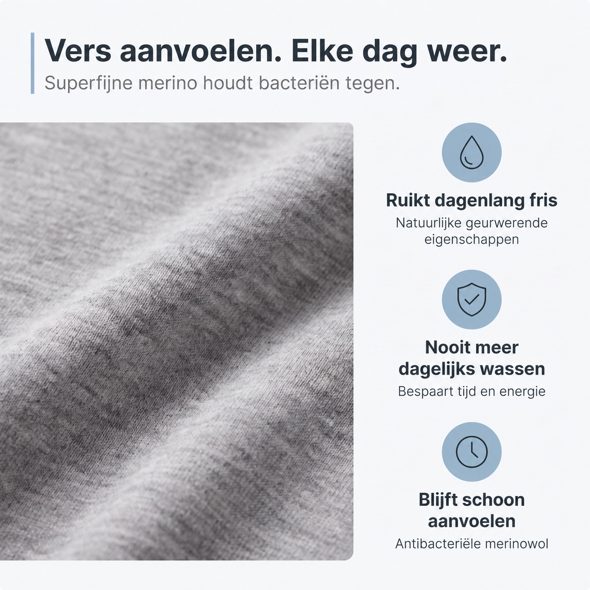 MeridianWear Merino Shirt – Blijf Langer Fris