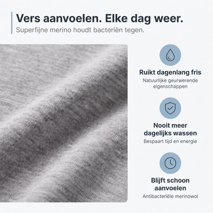 MeridianWear Merino Shirt – Blijf Langer Fris