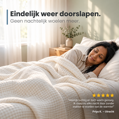 Nuvella™ SoftCloud - 6-Laags Deken van 100% Mousseline Katoen