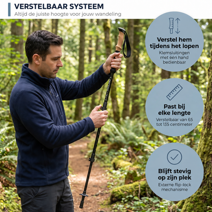 AlpineGo™ – Lichtgewicht wandelstokken voor meer grip en stabiliteit