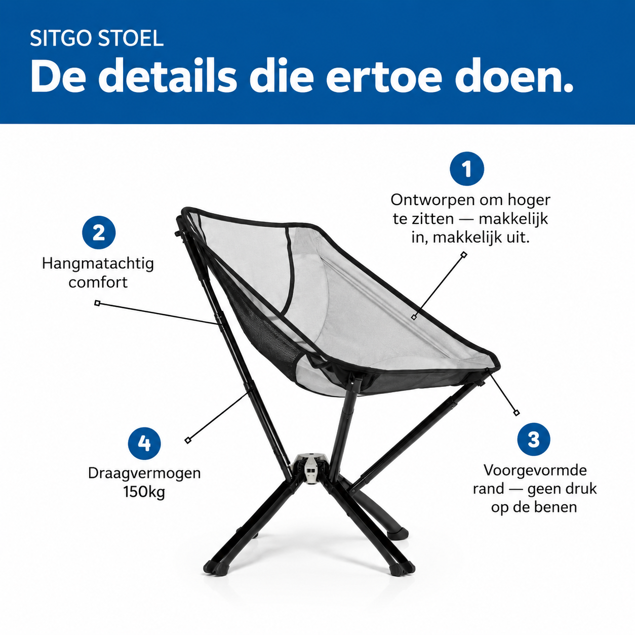 SitGo™ - Overal een comfortabele zitplek