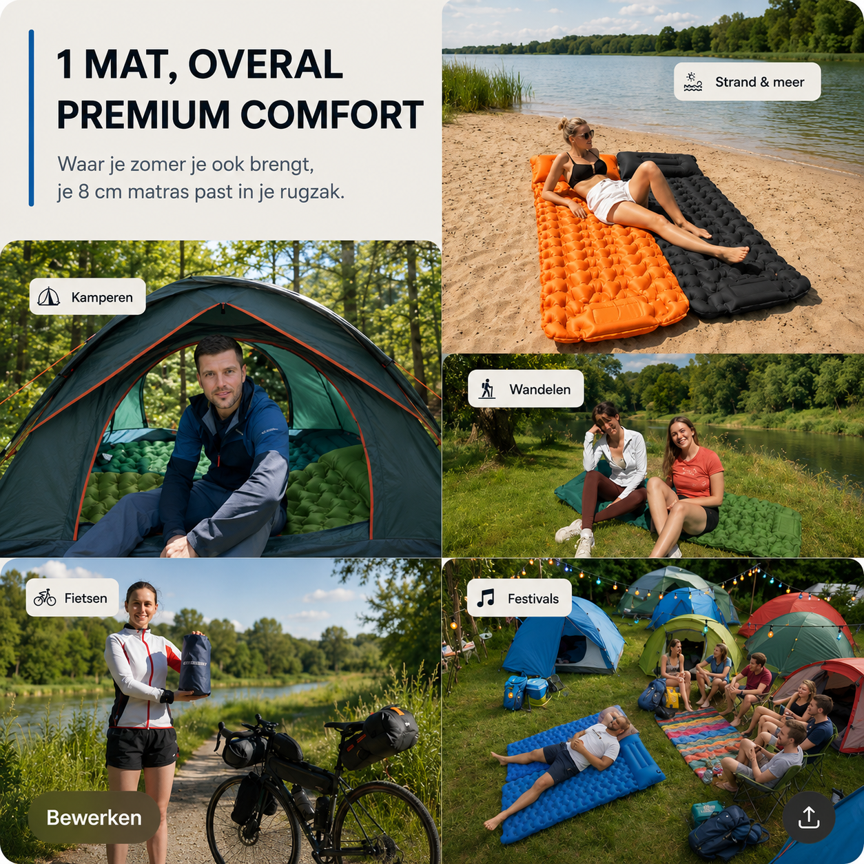 AirComfort™ Sleep'n Float - Van harde grond naar comfortabel liggen