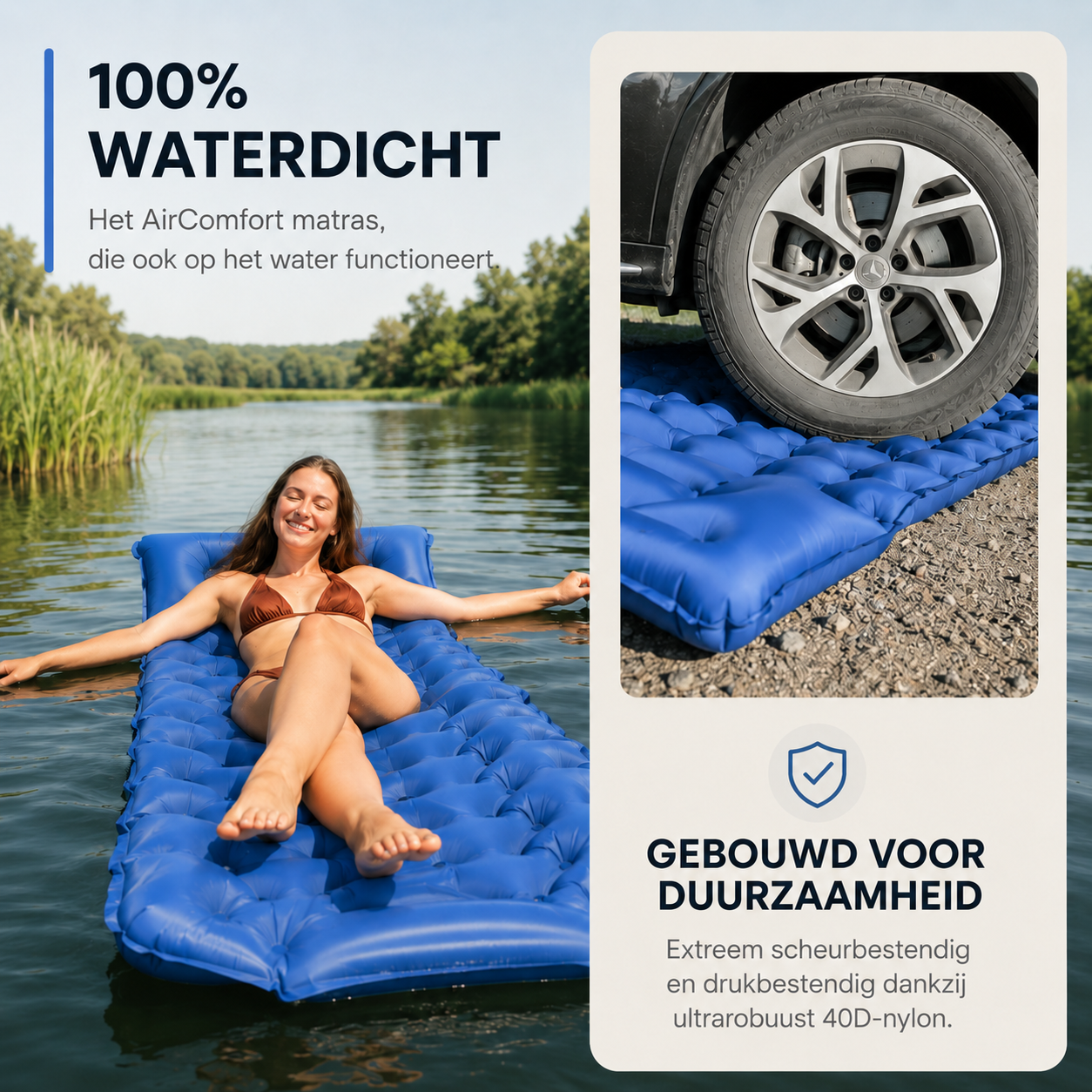 AirComfort™ Sleep'n Float - Van harde grond naar comfortabel liggen