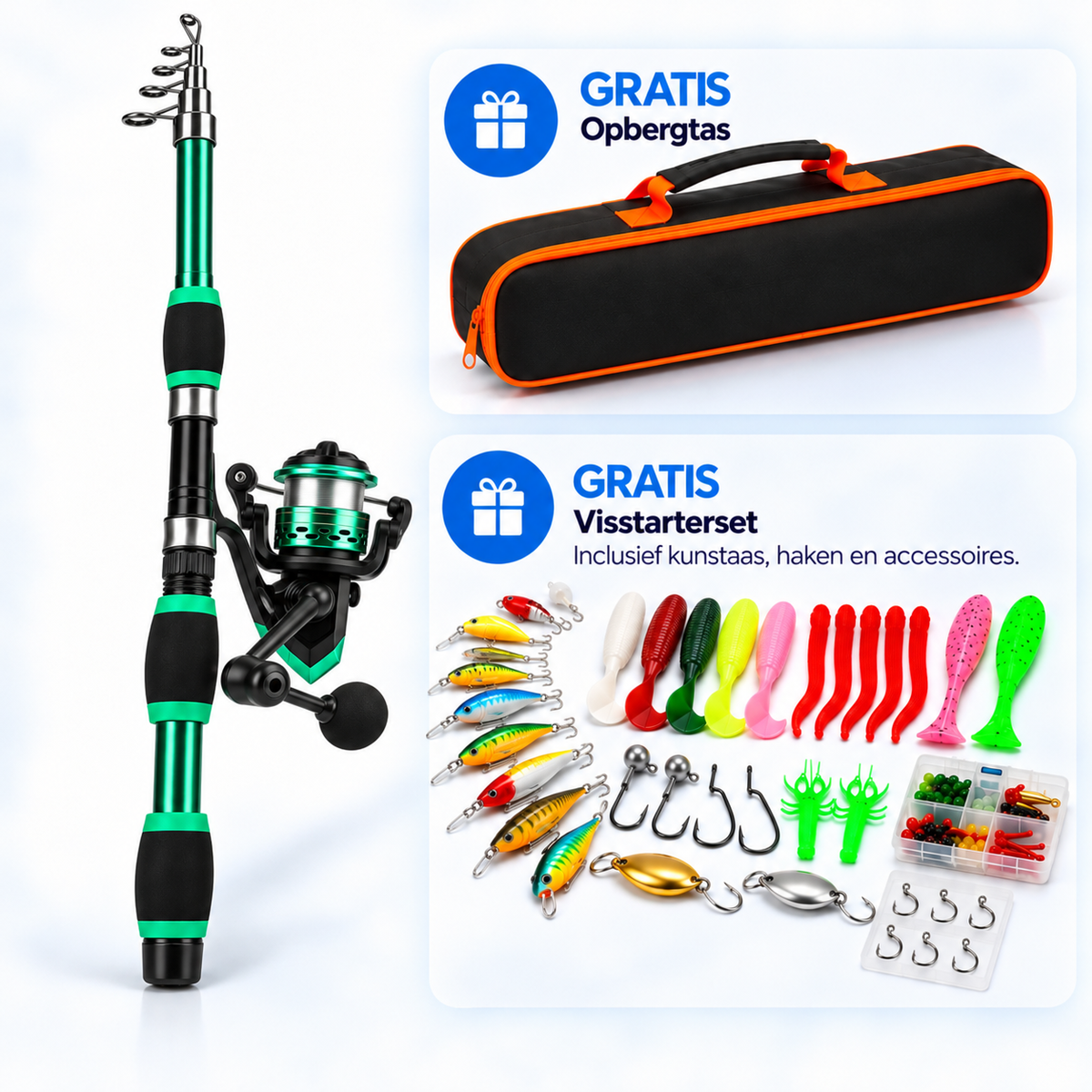 GoFish Kids - Complete hengelset voor elke trip