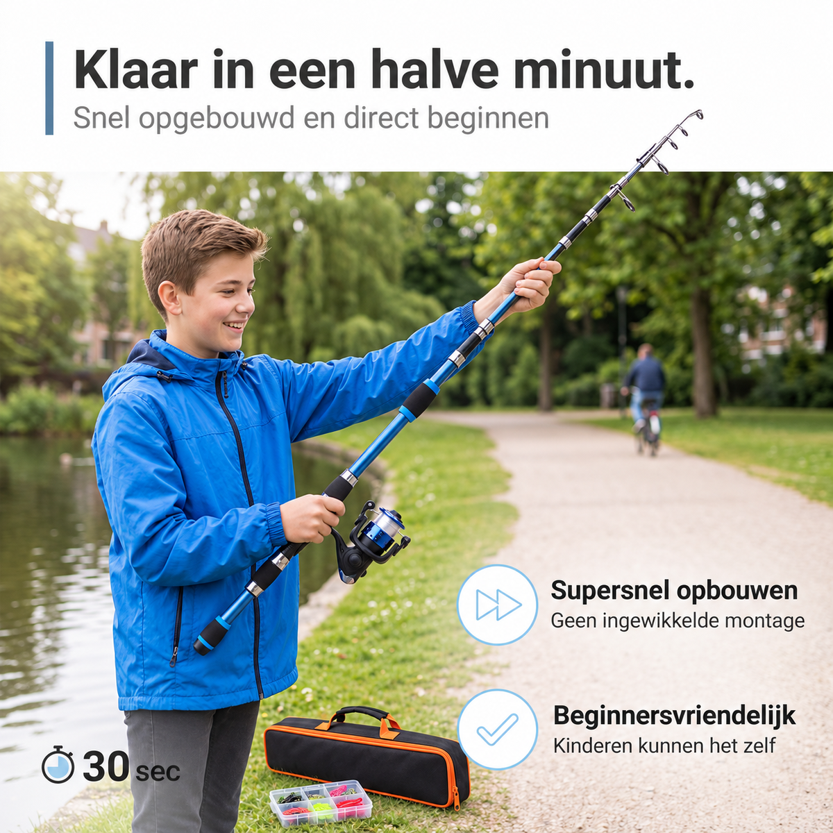 GoFish Kids - Complete hengelset voor elke trip