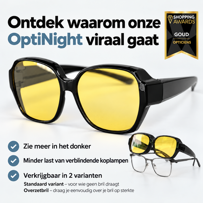 OptiNight® Reisbril – Helder Zicht & Veilig Rijden in het Donker