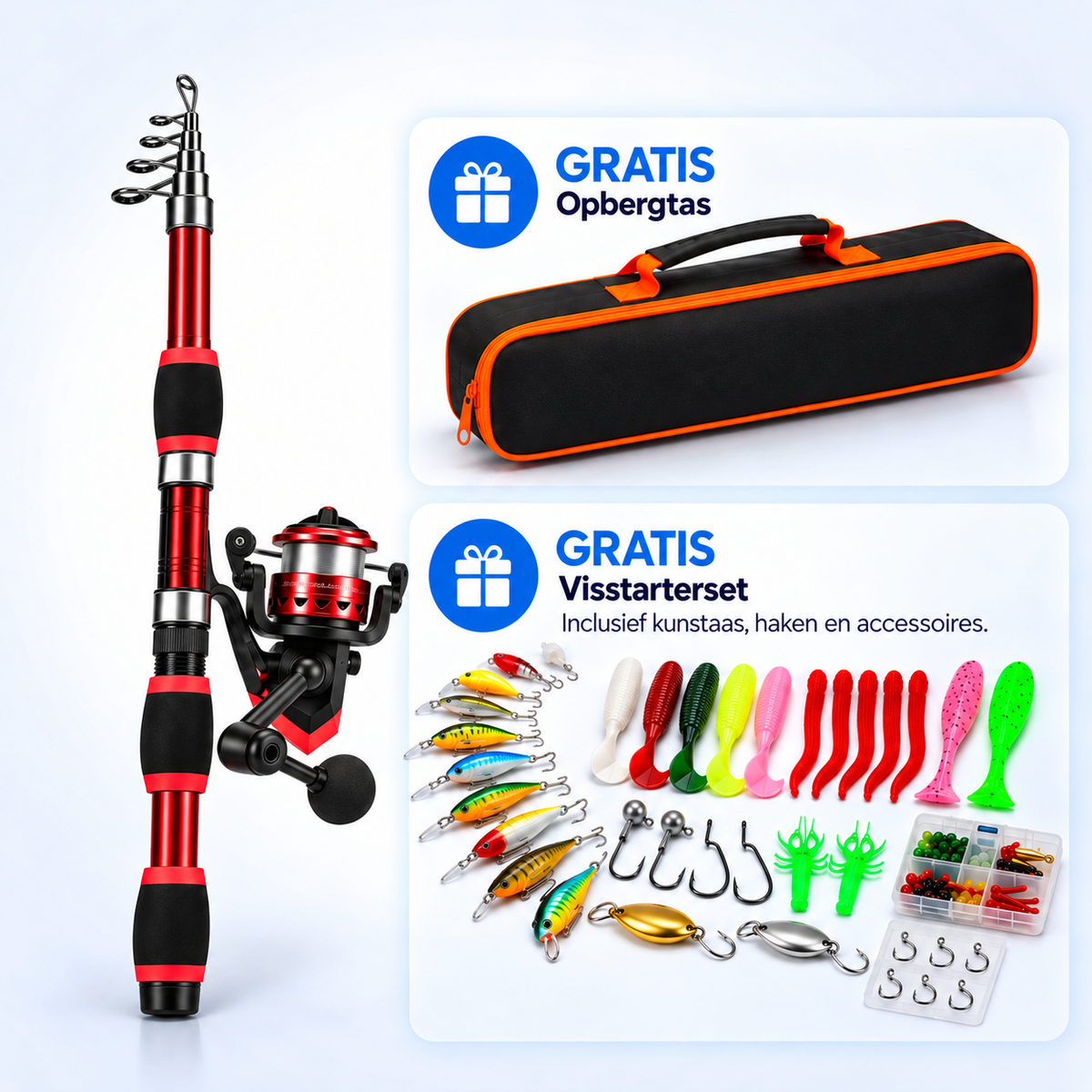 GoFish Kids - Complete hengelset voor elke trip