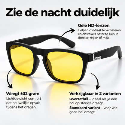 OptiNight® Reisbril – Helder Zicht & Veilig Rijden in het Donker