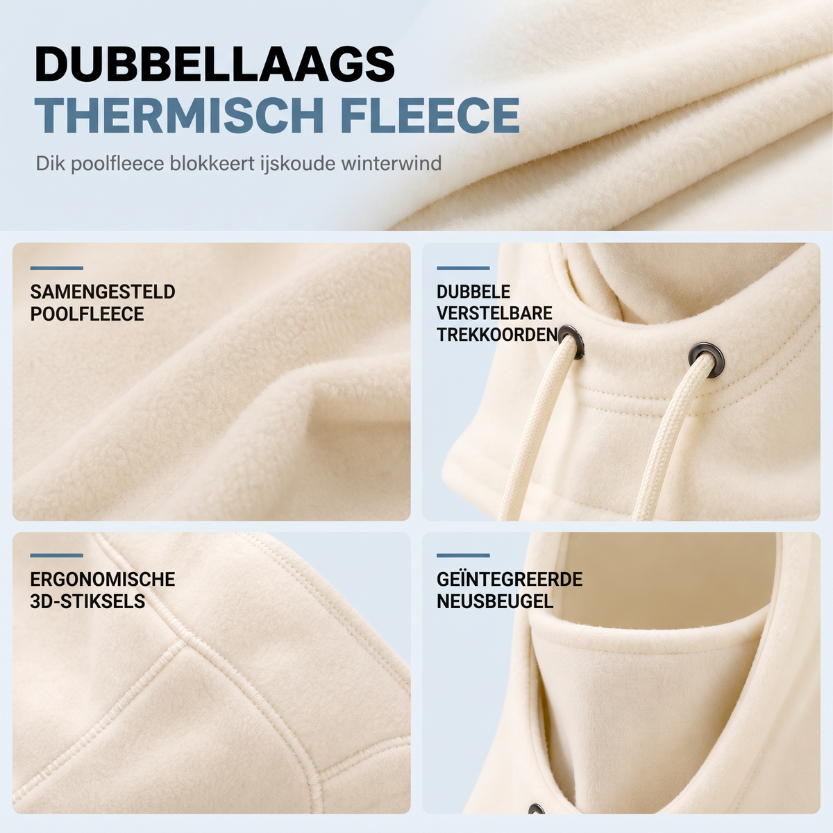 Alpine FrostShield – Warme Bivakmuts voor Heldere Bril