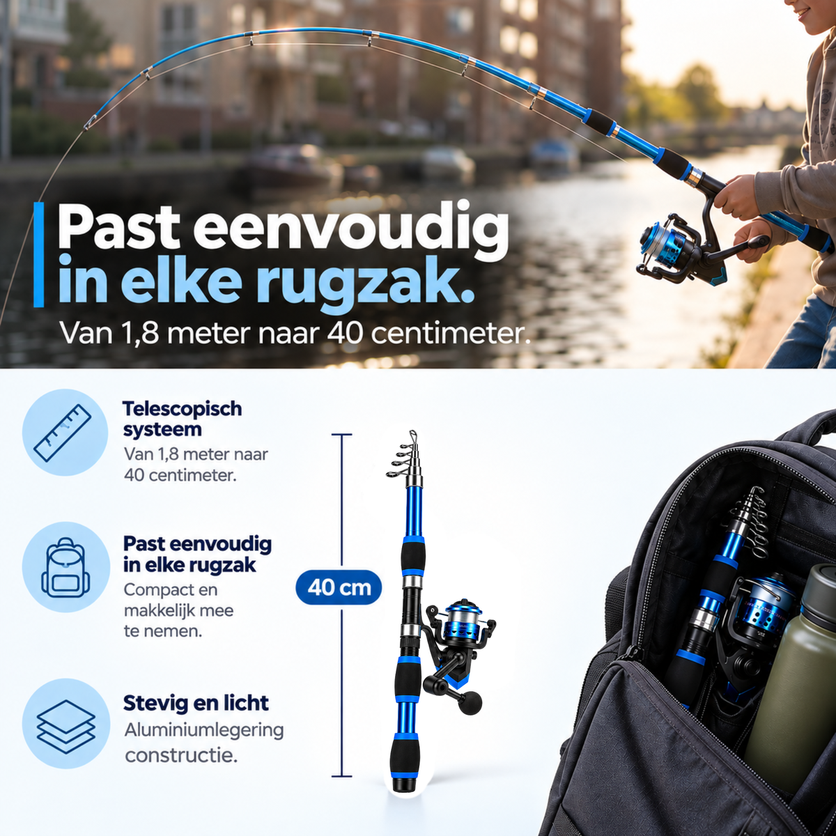 GoFish Kids - Complete hengelset voor elke trip